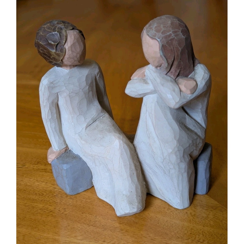 Willow Tree Heart and Soul 2002 Sculpture, Supporting Sentiment Sisters Friends